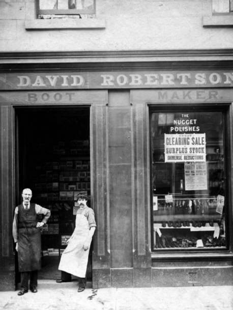 Robertson's boot and shoe shop